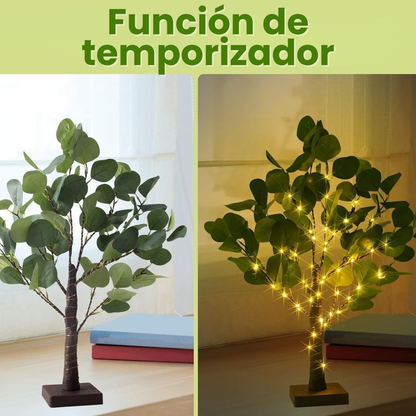 HOJAS DE MANZANO ILUMINADAS: Elegancia artificial y calidez ambiental🌿🍃