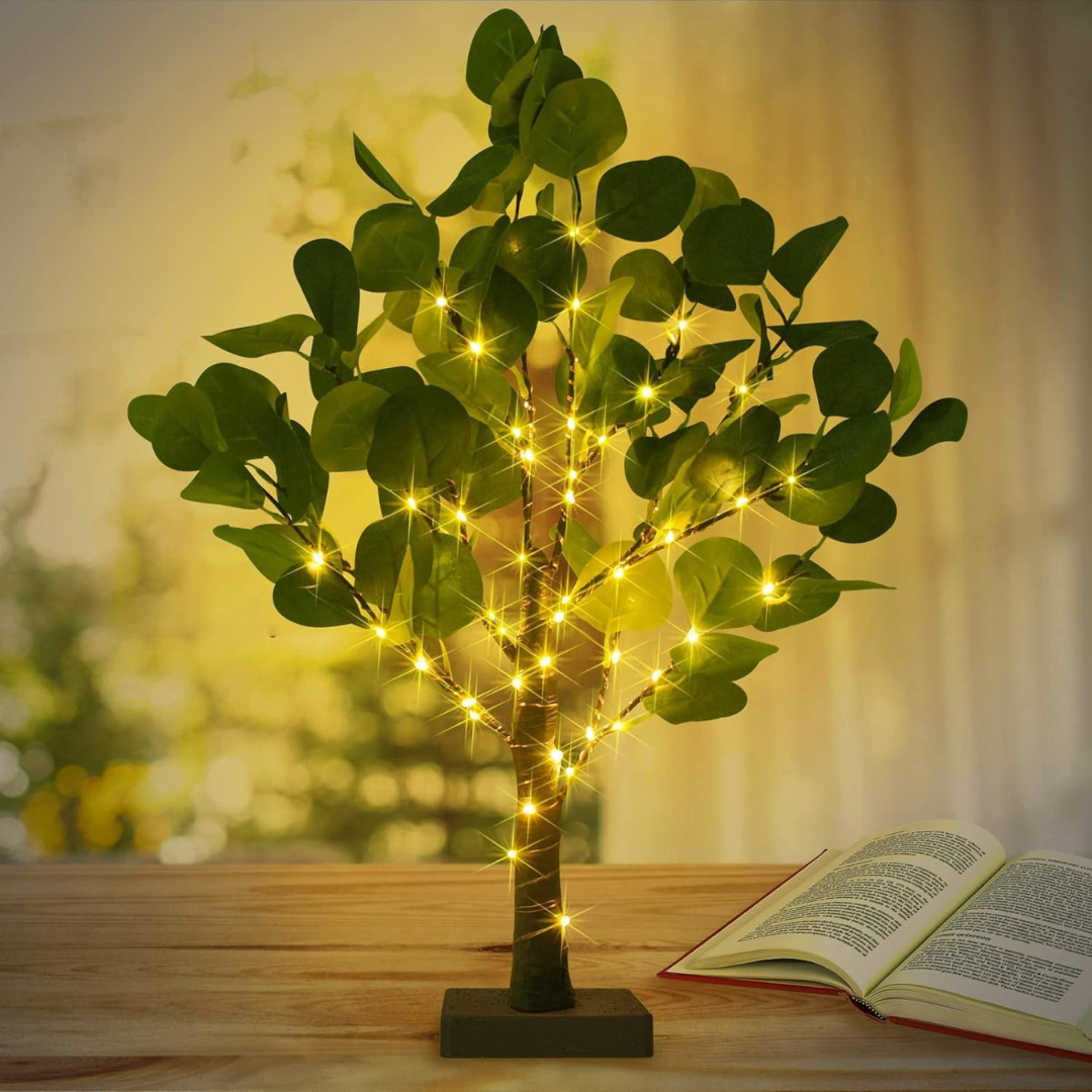 HOJAS DE MANZANO ILUMINADAS: Elegancia artificial y calidez ambiental🌿🍃
