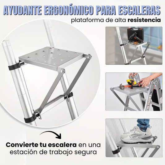 AYUDANTE ERGONÓMICO PARA ESCALERAS: Plataforma de alta resistencia🪜