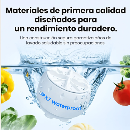 Mini Lavadora Portátil de Frutas y Verduras: Diseñada para resaltar la higiene profunda y la salud familiar🍇🥬