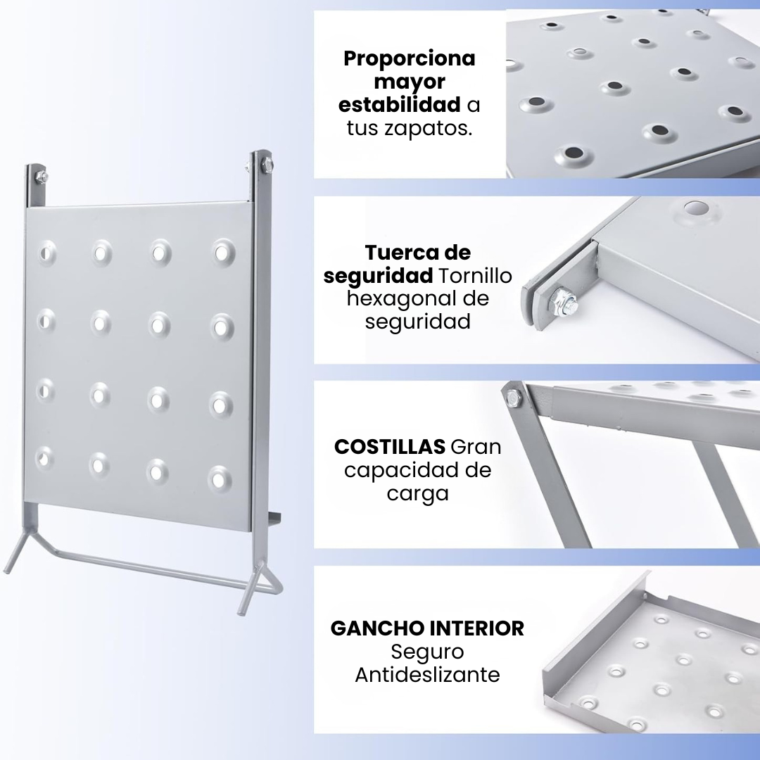 AYUDANTE ERGONÓMICO PARA ESCALERAS: Plataforma de alta resistencia🪜