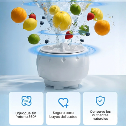 Mini Lavadora Portátil de Frutas y Verduras: Diseñada para resaltar la higiene profunda y la salud familiar🍇🥬