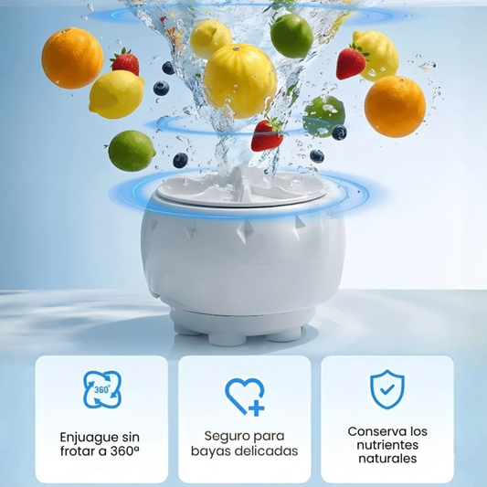 Mini Lavadora Portátil de Frutas y Verduras: Diseñada para resaltar la higiene profunda y la salud familiar🍇🥬