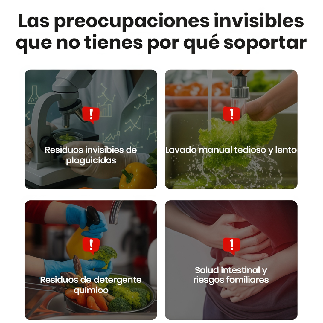 Mini Lavadora Portátil de Frutas y Verduras: Diseñada para resaltar la higiene profunda y la salud familiar🍇🥬