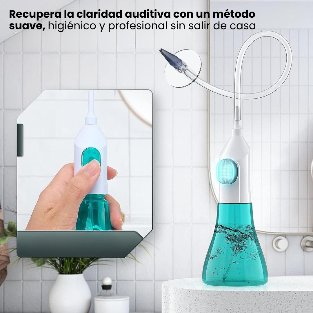 LIMPIADOR DE OÍDOS E20 + 10 BOQUILLAS INTERCAMBIABLES