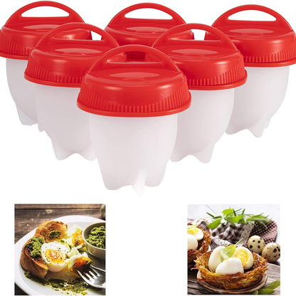 EGGPOACHER + x6 Moldes de Silicona para Huevos Perfectos🐣🥚