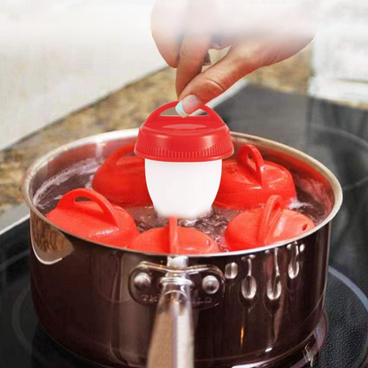 EGGPOACHER + x6 Moldes de Silicona para Huevos Perfectos🐣🥚