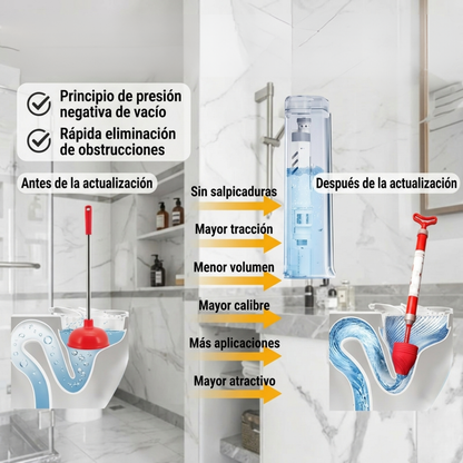 Desatascador Neumático Pro: Sistema de Aire Comprimido de Alta Potencia🛁🚽