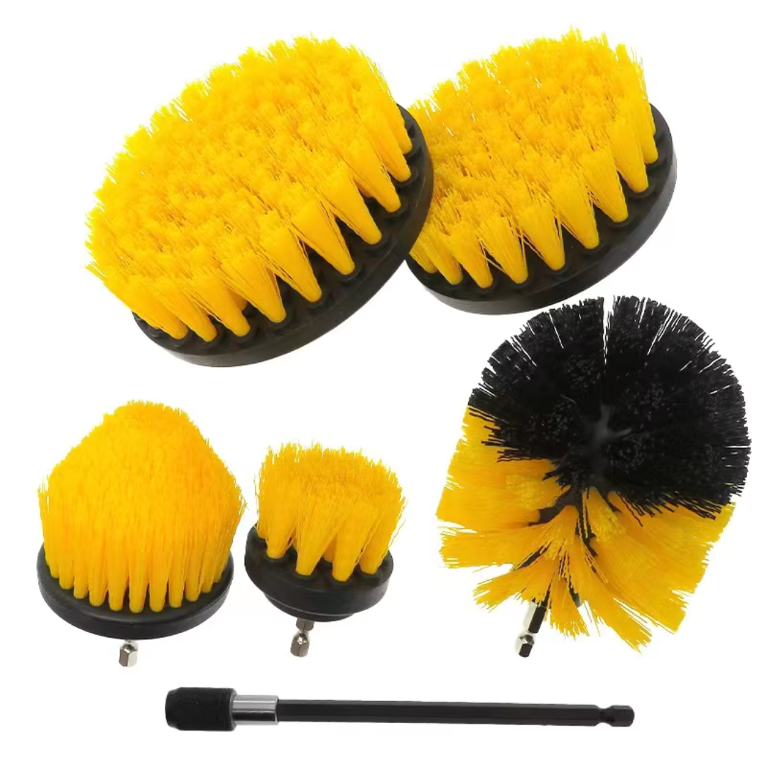 Kit de Limpieza Eléctrica Pro: Set de 5 Cepillos Ultra-Resistentes🫧🧽