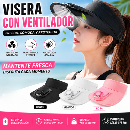Visera Solar Pro: Sistema de Ventilación Personal Recargable🧢🍃