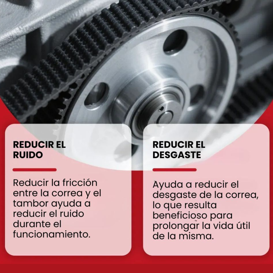 Reductor de Ruido para Correa del Motor | Elimina el Chirrido y Mejora el Rendimiento. 🔇🚗