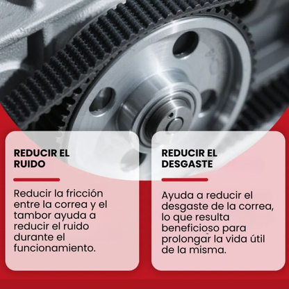 Reductor de Ruido para Correa del Motor | Elimina el Chirrido y Mejora el Rendimiento. 🔇🚗