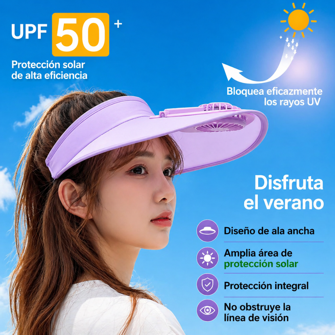 Visera Solar Pro: Sistema de Ventilación Personal Recargable🧢🍃