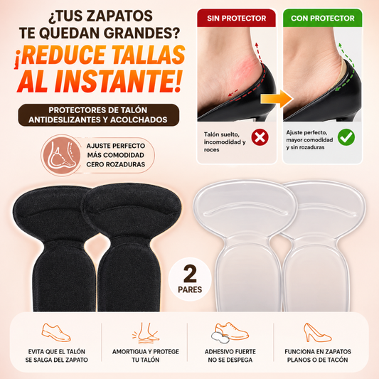 Almohadillas Pro-Comfort | Kit de Ajuste y Protección de Talón (2 Pares)👠👟