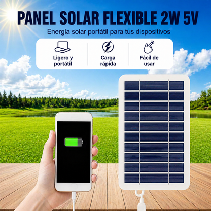 Micro-Panel Solar Flexible Pro | Energía Portátil de 5V☀️🪫