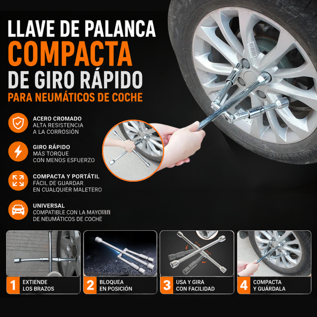 Llave de palanca compacta de giro rápido: Afloja los pernos más difíciles sin esfuerzo🔧🔥