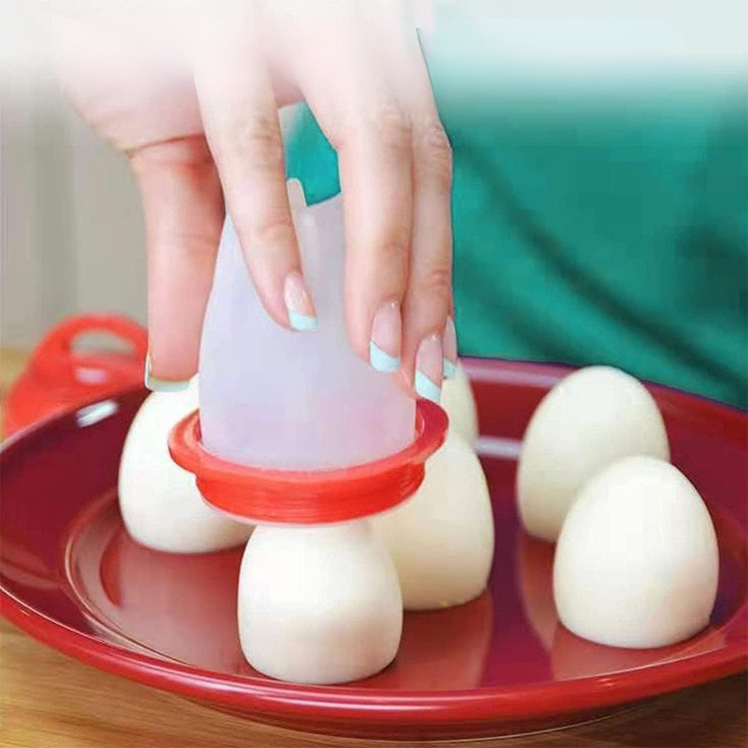 EGGPOACHER + x6 Moldes de Silicona para Huevos Perfectos🐣🥚