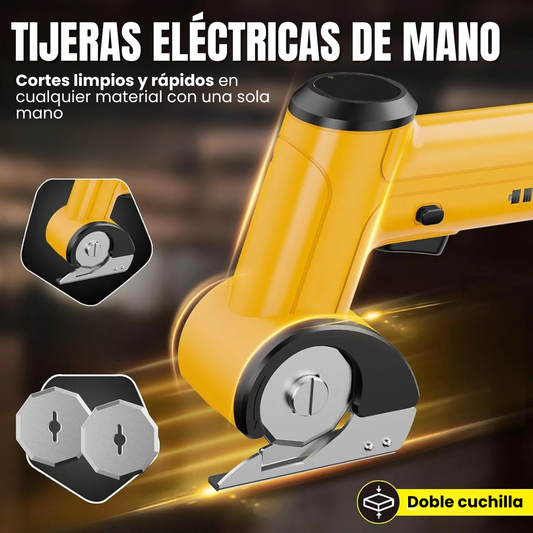 TIJERAS ELÉCTRICAS DE MANO: Cortador de tela, cuero y cartón de alta precisión✂️⚙️