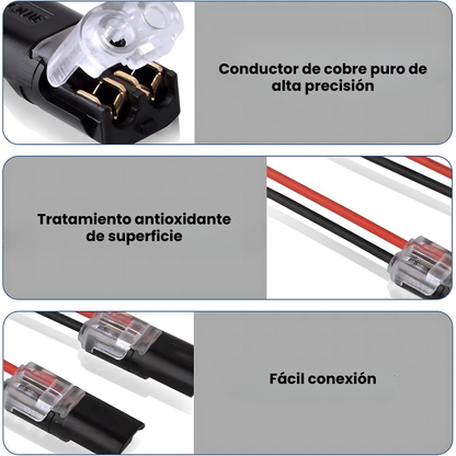 CONECTOR LED D2 DE CONEXIÓN RÁPIDA_ x50 piezas sin soldadura🧰⚙️