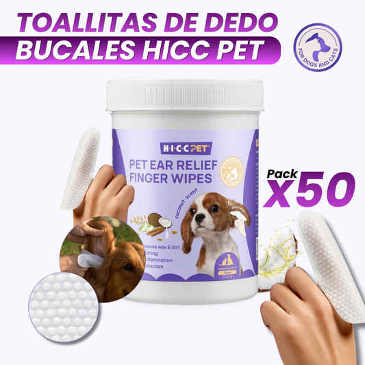 TOALLITAS DE DEDO EAR RELIEF + Sistema de Limpieza Botánica (Pack x50)