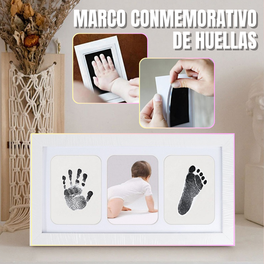 MARCO CONMEMORATIVO DE HUELLAS: Kit de impresión sin contacto con tinta👣🐾