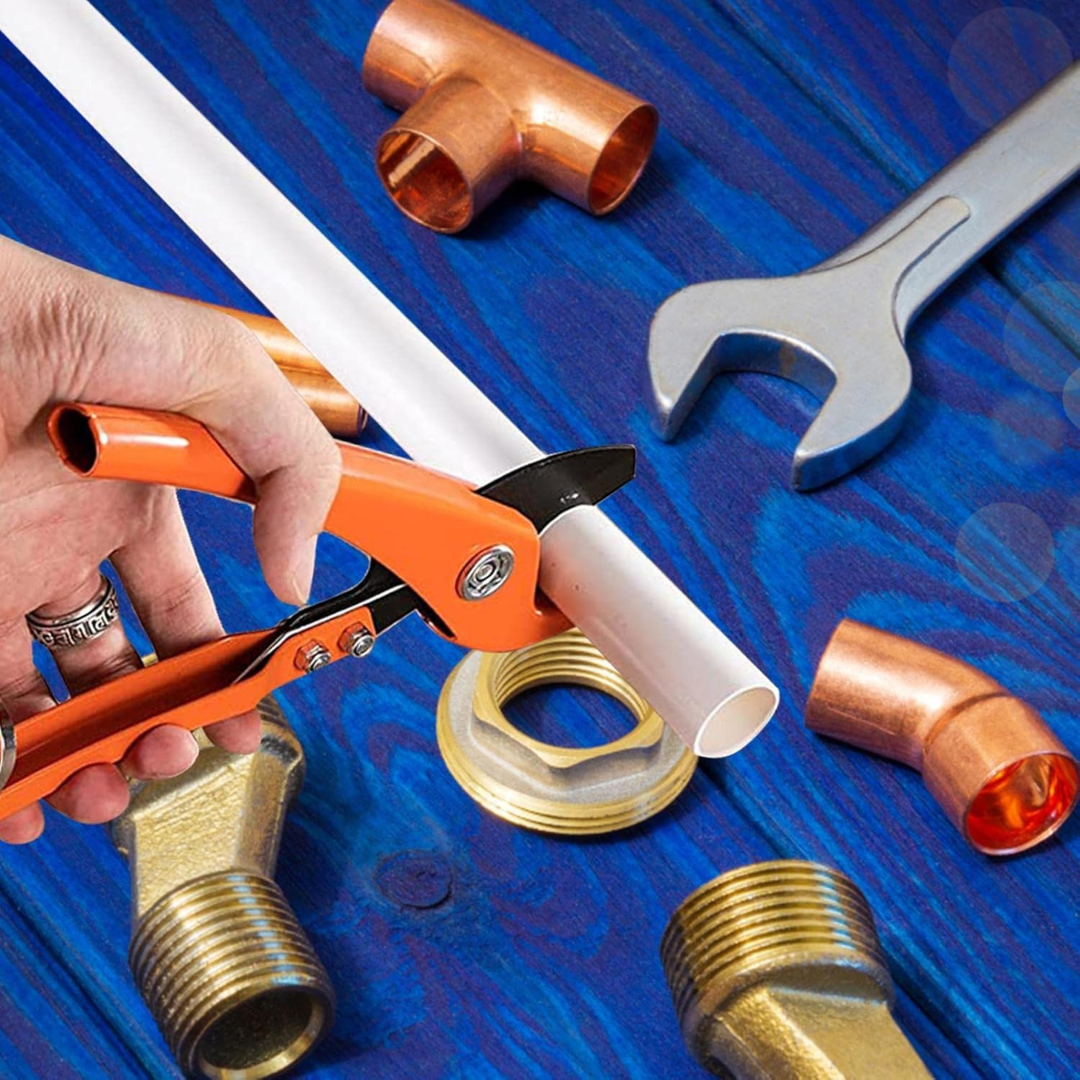 CORTADOR DE TUBOS PROFESIONAL : Sistema de trinquete y corte de precisión⚙️