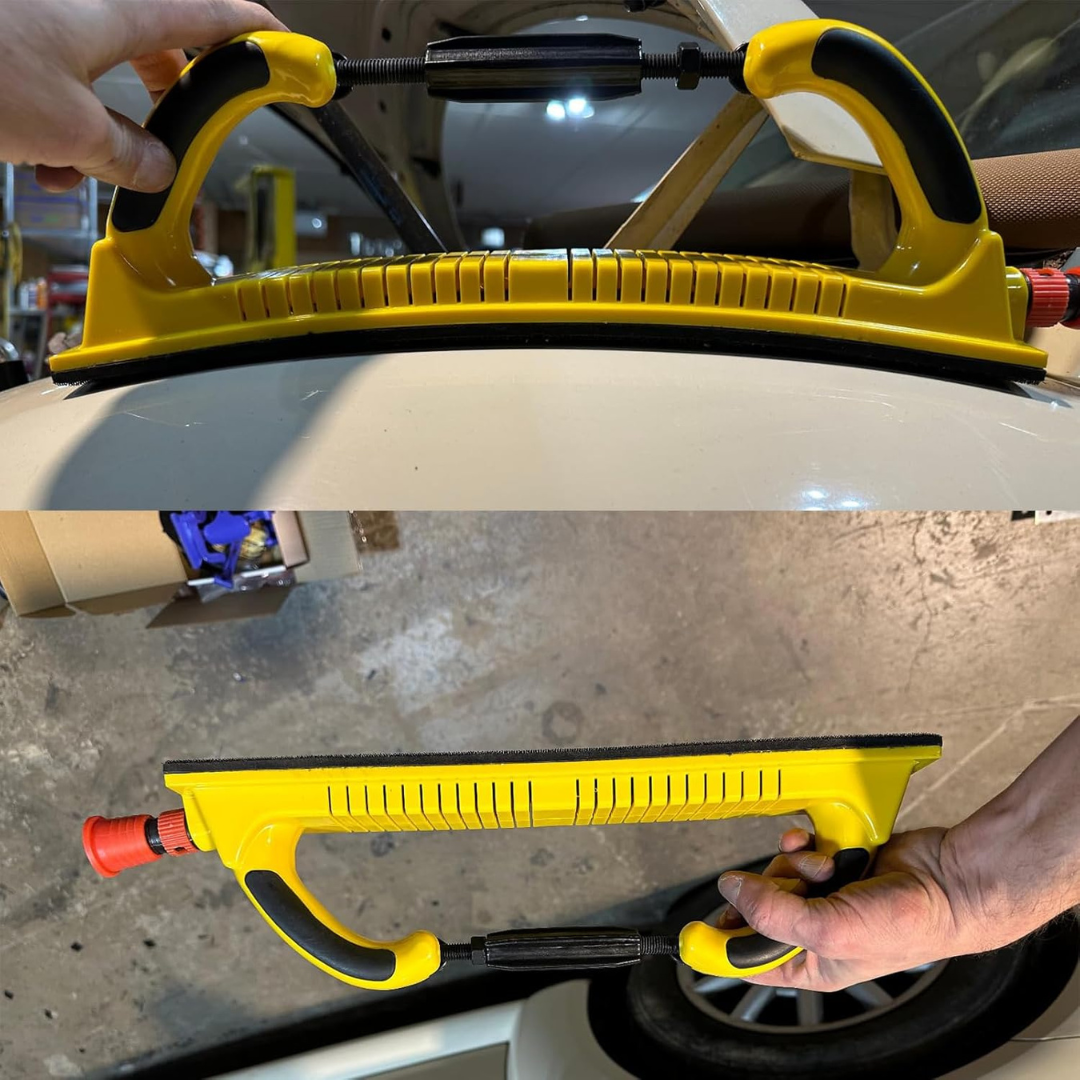 LIJADORA MANUAL DE PLATO LARGO: Sistema ajustable de alta precisión🧰🪚