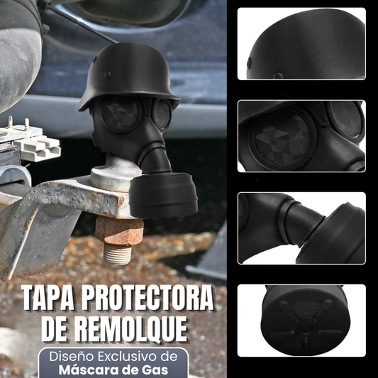 TAPA PROTECTORA DE REMOLQUE: Diseño Exclusivo de Máscara de Gas⛽🚗