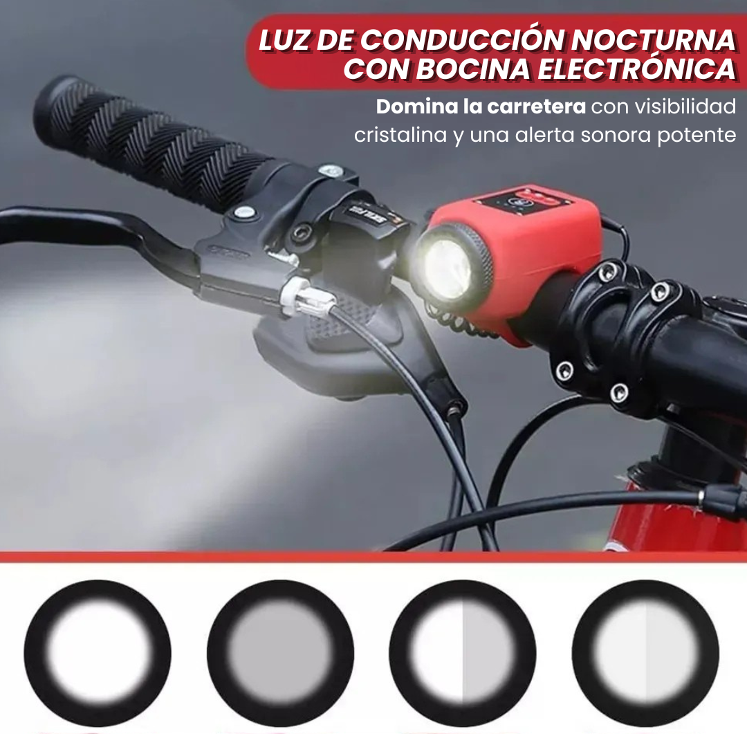 Luz de Conducción Nocturna con Bocina Electrónica USB🔦⚡