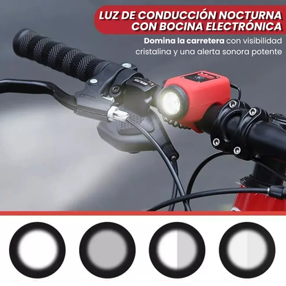 Luz de Conducción Nocturna con Bocina Electrónica USB🔦⚡