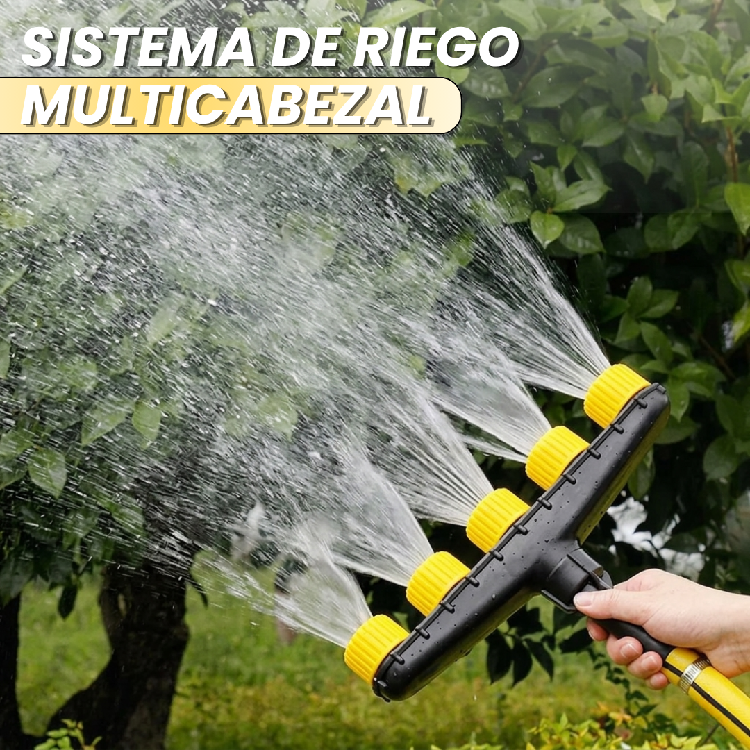SISTEMA DE RIEGO MULTICABEZAL: Cobertura en Abanico de Alta Eficiencia🚿💧