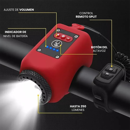Luz de Conducción Nocturna con Bocina Electrónica USB🔦⚡