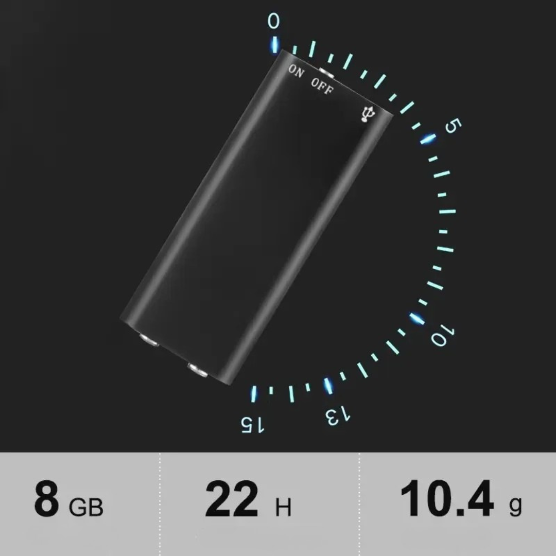 MINI GRABADORA DIGITAL PRO + 16GB de Memoria y Activación por Sonido⚡😎
