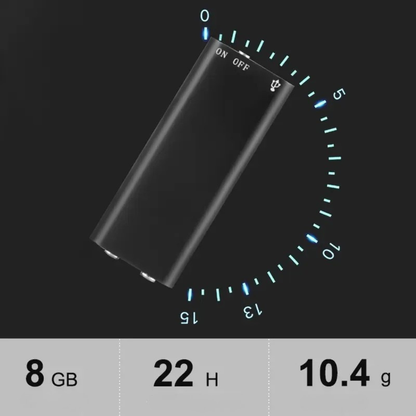 MINI GRABADORA DIGITAL PRO + 16GB de Memoria y Activación por Sonido⚡😎