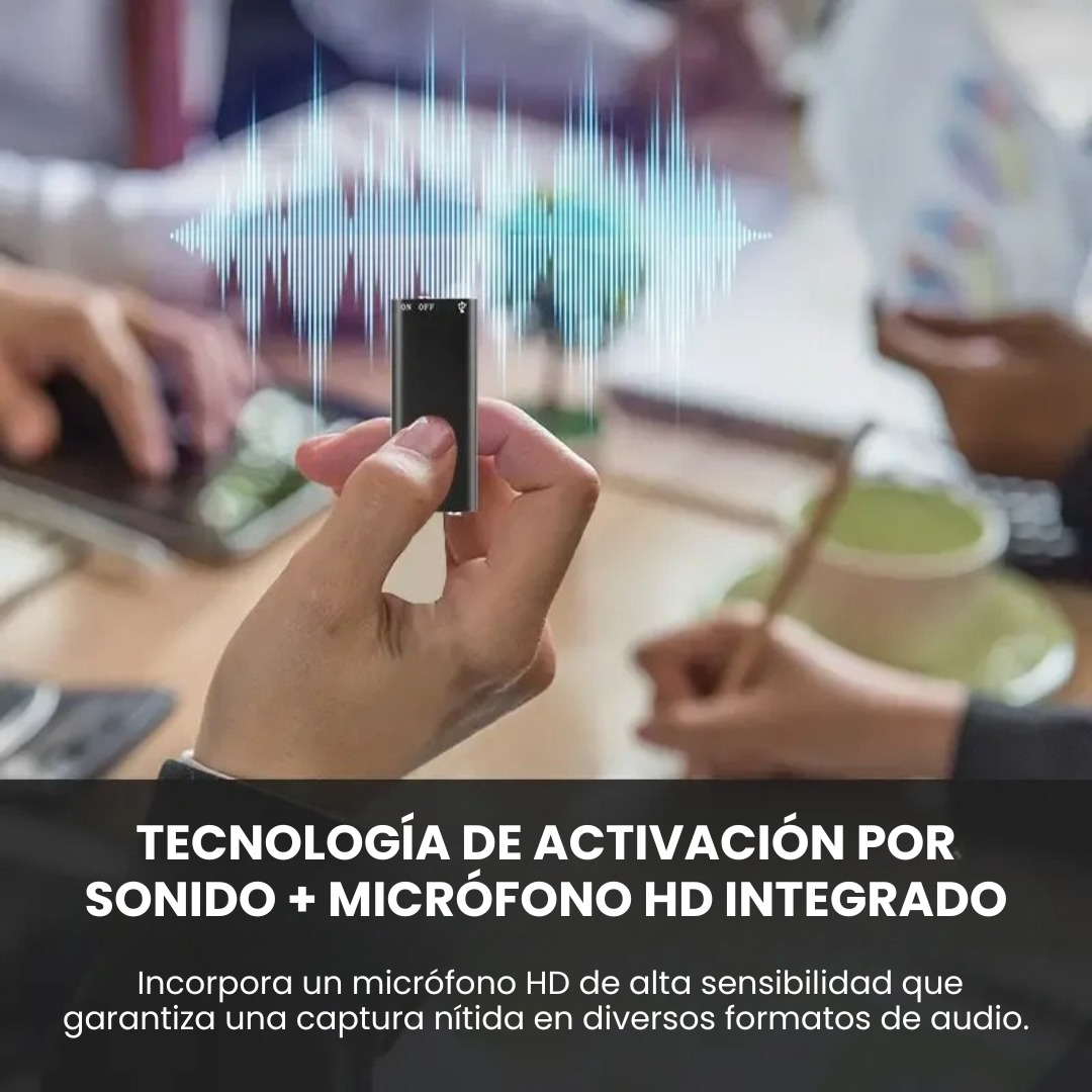 MINI GRABADORA DIGITAL PRO + 16GB de Memoria y Activación por Sonido⚡😎