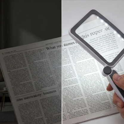 LUPA HD PLEGABLE + Sistema de Iluminación con 10 Luces LED🔍