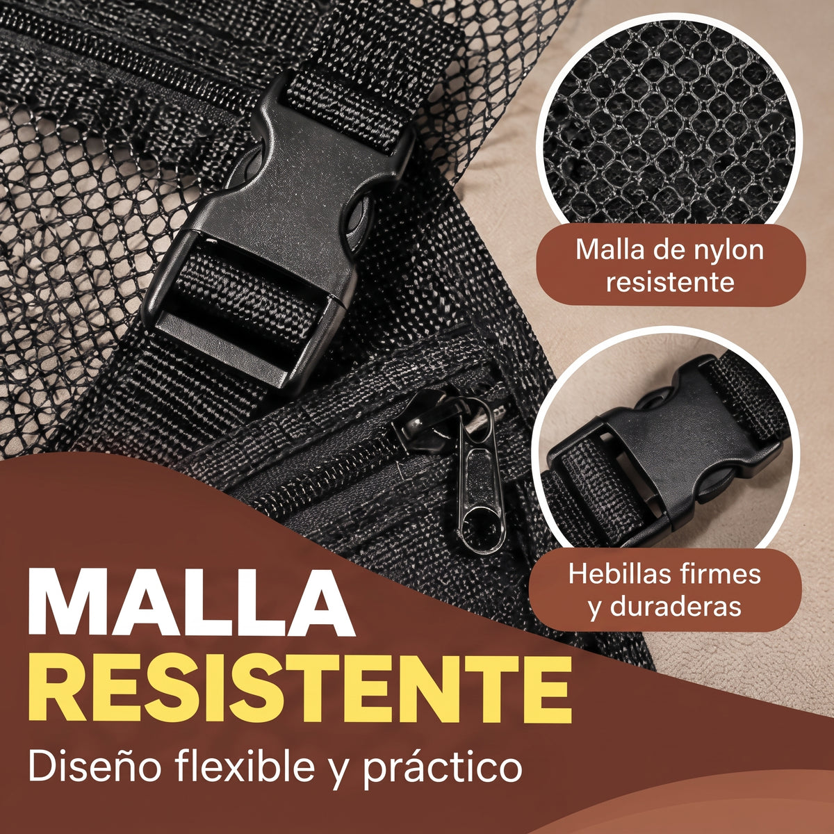 Red de Techo Colgante para Auto con 18 Compartimentos 🚗🎒