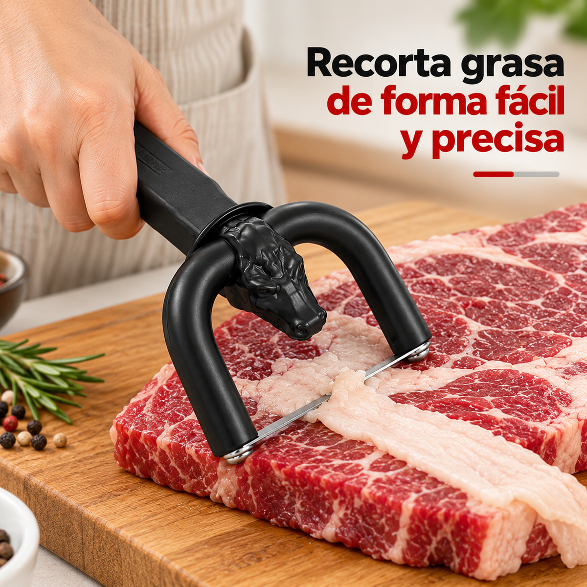 Recortadora de Grasa y Cortador de Carne Manual 🥩🔪