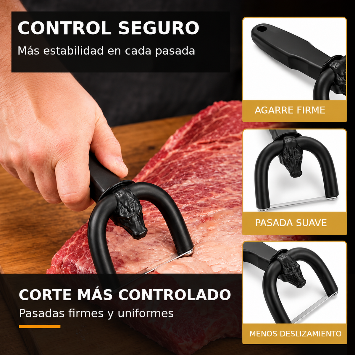 Recortadora de Grasa y Cortador de Carne Manual 🥩🔪