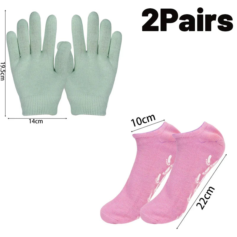 Combo hidratación 🧼 Guantes + calcetines reutilizables