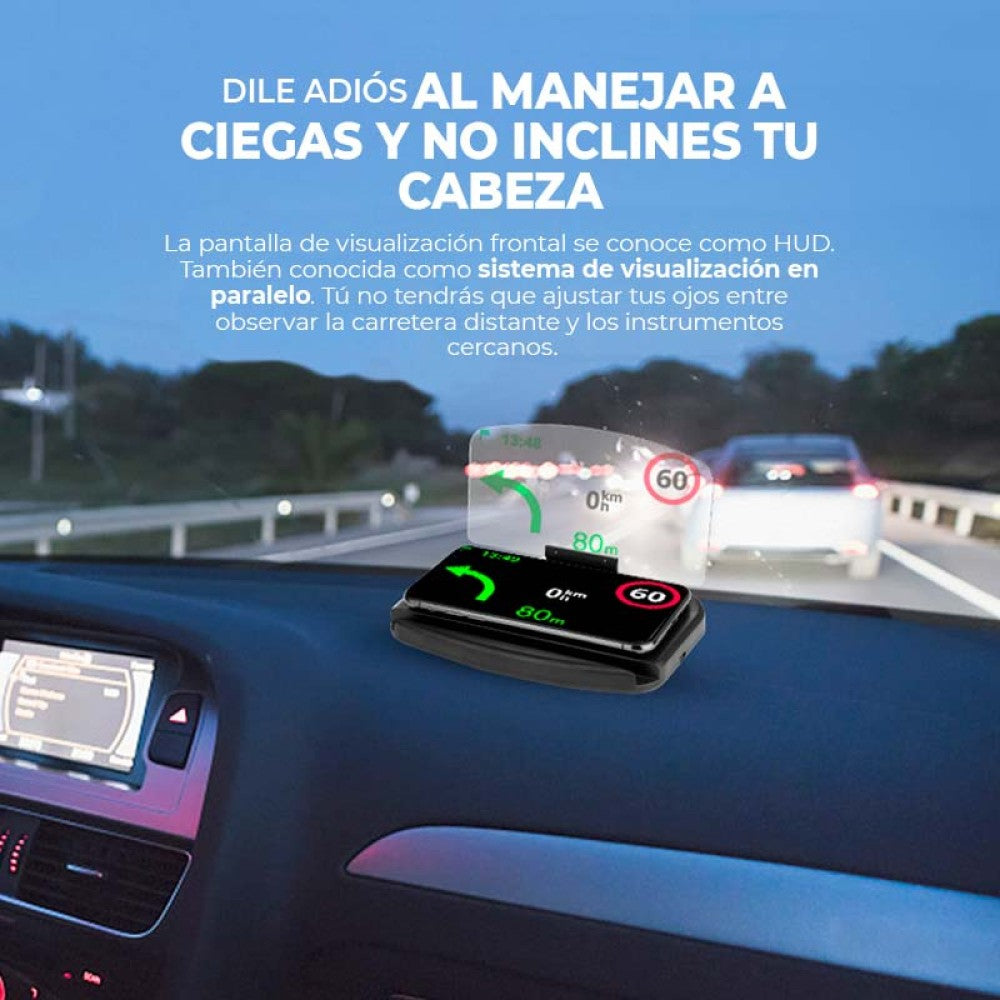 AutoProjection HUD™ Soporte con Proyección y Carga Inalámbrica