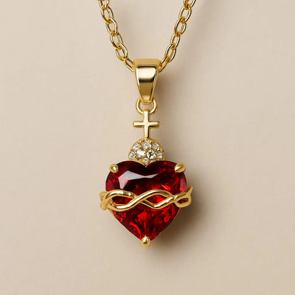 Collar sagrado corazón - Luce tu fe con elegancia