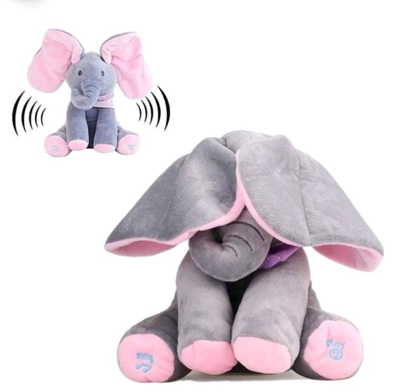 ELEFANTE MUSICAL INTERACTIVO CON OREJAS MÓVILES