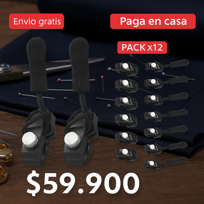 EasyZip™ Cierres auxiliares para cremalleras (Pack x12)