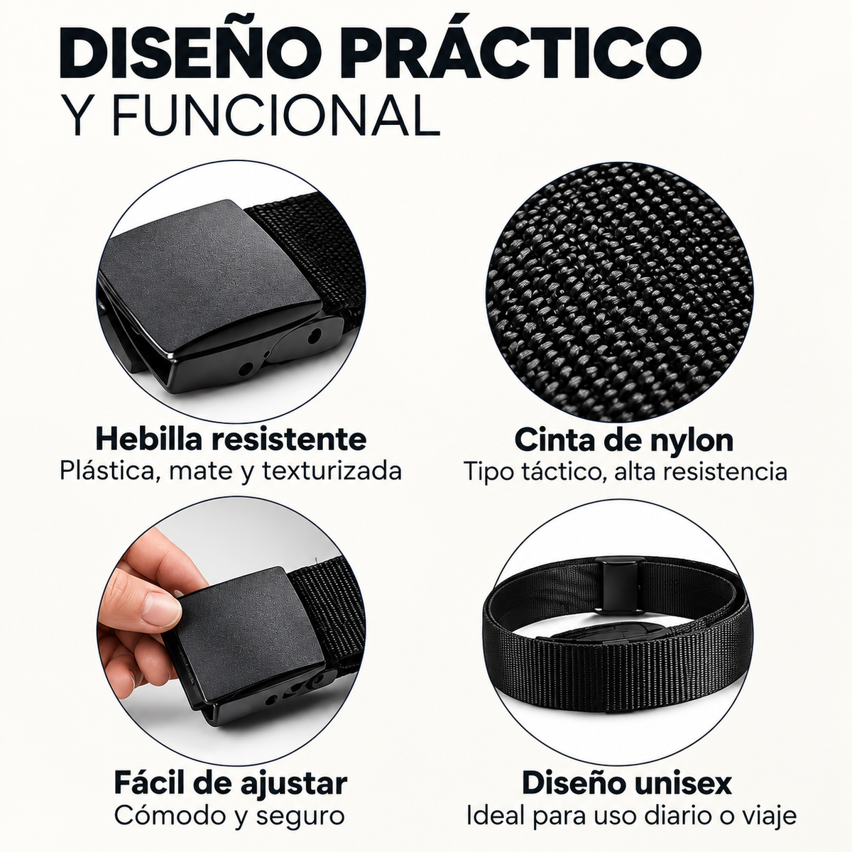 Cinturón Antirrobo con Bolsillo Secreto 🛡️✈️💵