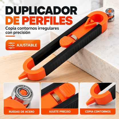 Duplicador de Perfiles Ajustable con Rodillo y Marcador 📐✏️