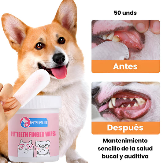 Toallitas húmedas de limpieza doble cuidado 50unds🐕🐈Recibe gratis libro digital