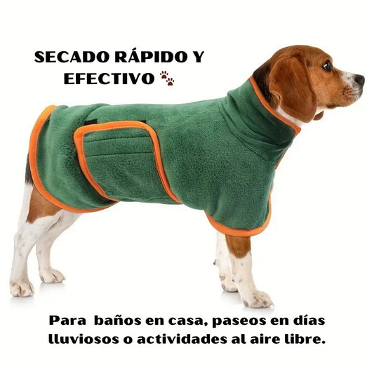 TOALLA DE BAÑO PARA PERROS - SECADO RÁPIDO CERO MALOS OLORES🚫