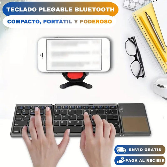 Teclado Plegable UltraSlim: Compacto, portátil y poderoso.