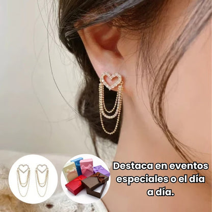 ARETES HADA DE AMOR EN CAJA DE REGALO